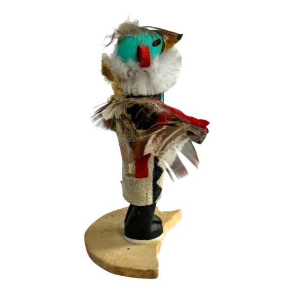 Hand-Painted Kachina Dolls Set Lot of 2 1- Signed R Grey Native Wood Figures SEE - Picture 10 of 16